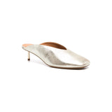 Forte Forte Metal Heel Laminated Leather Sabot