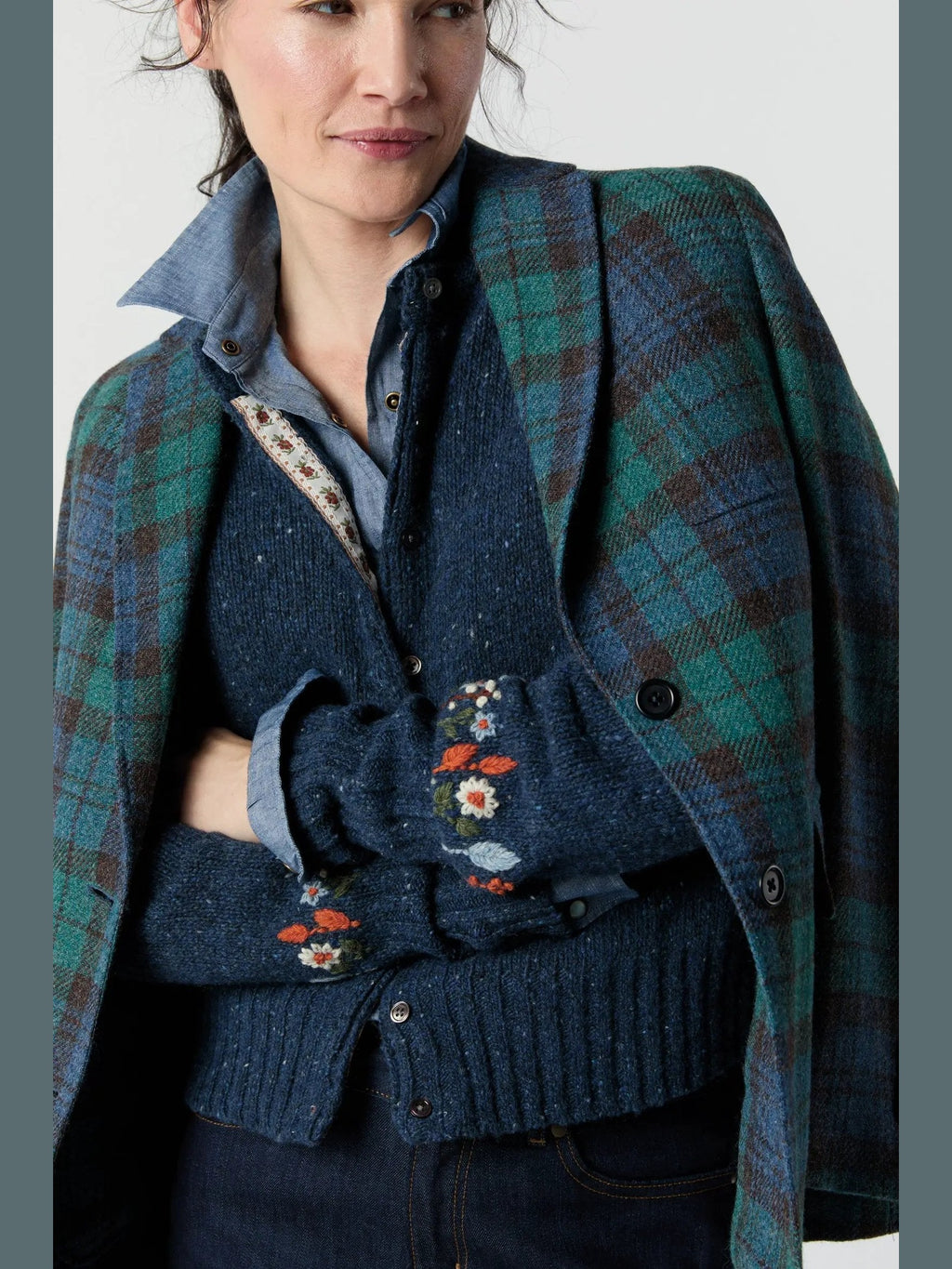 Romy Embroidered Cardigan Mashburn