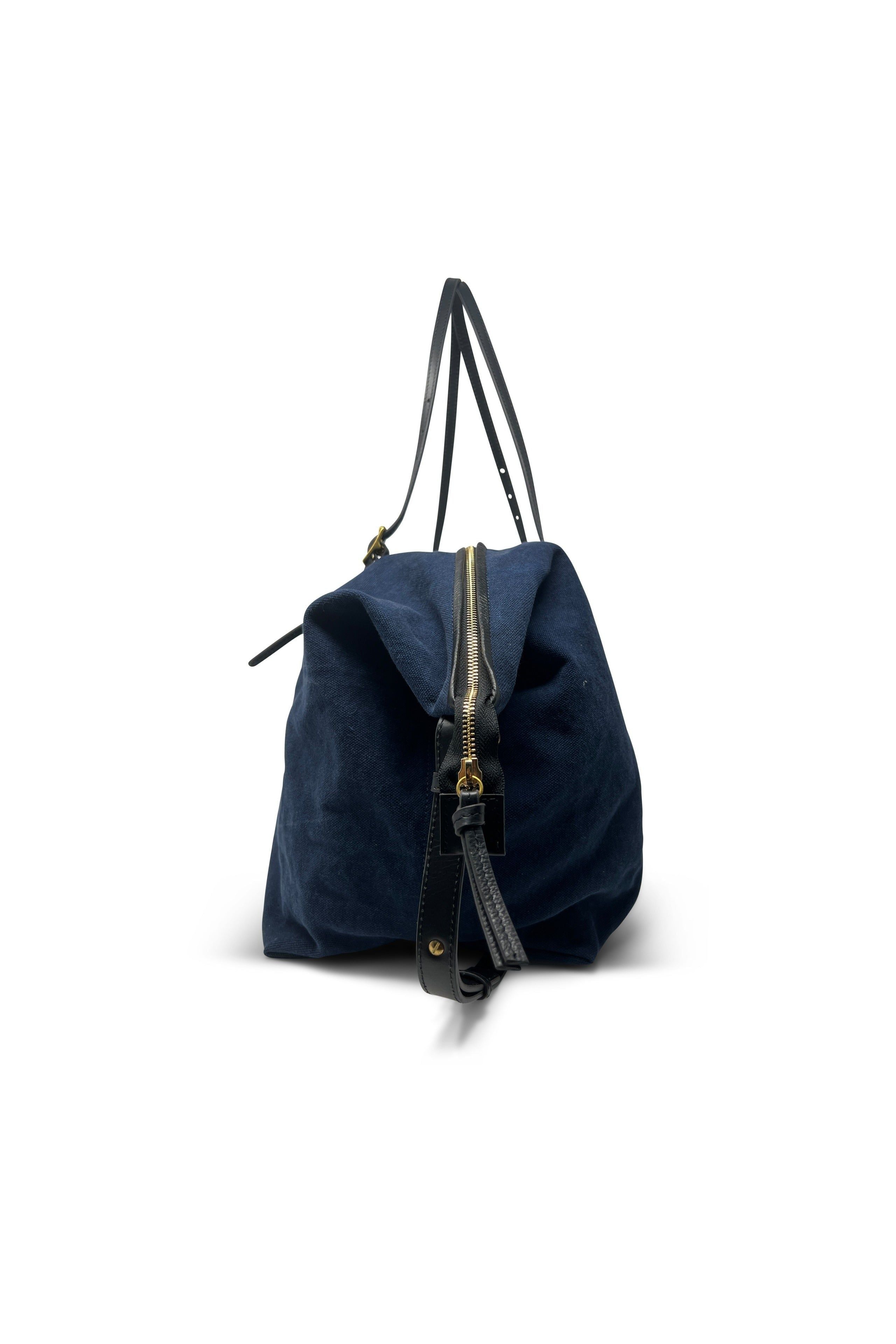 WASHED NAVY CANVAS CROSSBODY Kempton & Co