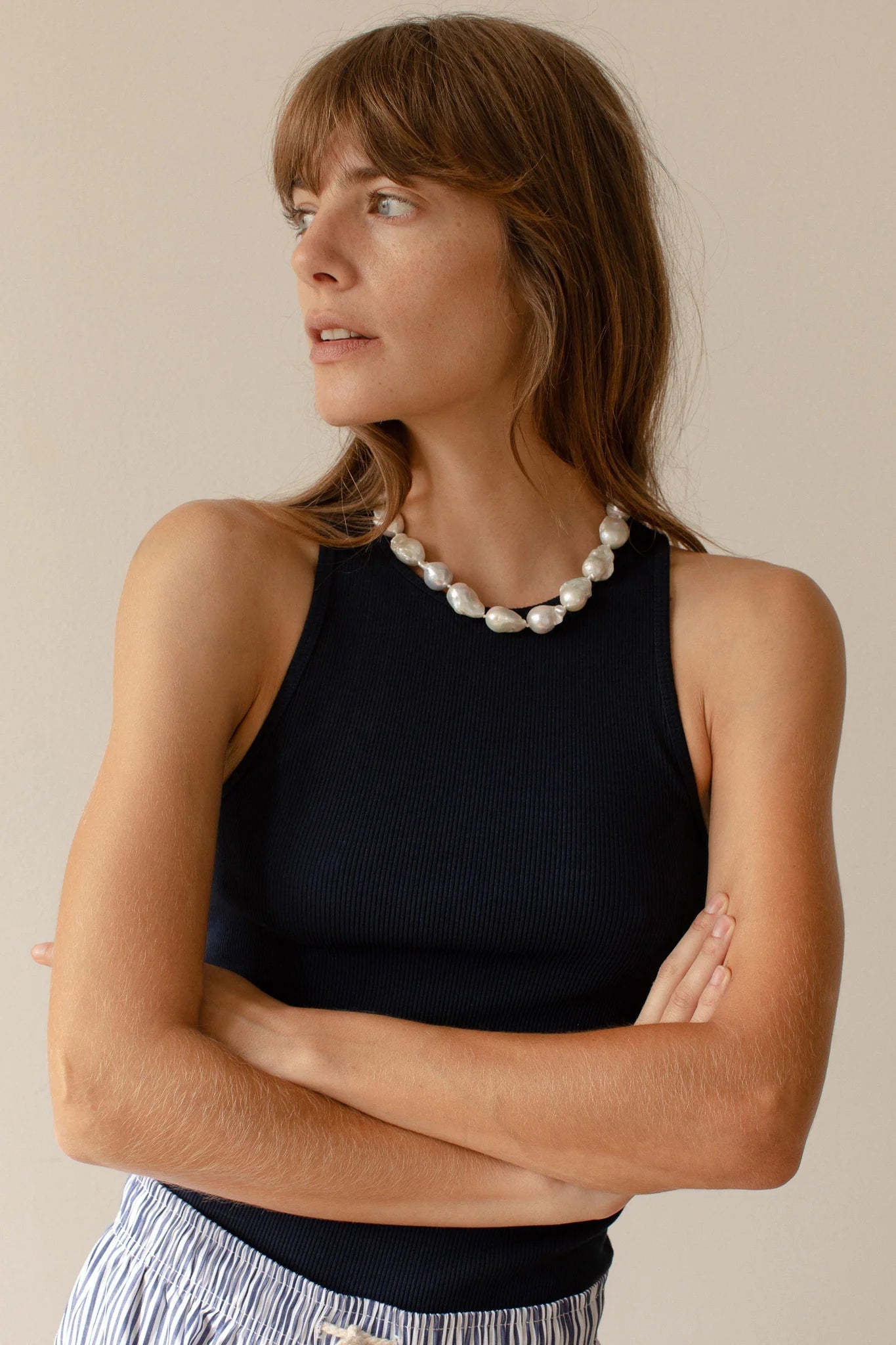 The Rib Tank Navy DONNI.