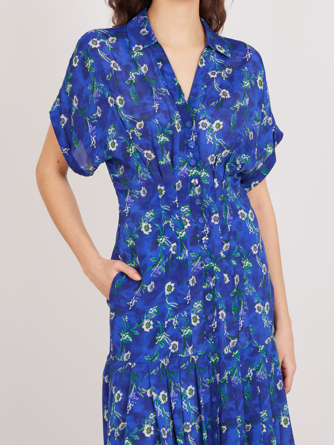 RIYA SILK DRESS 11395 SALONI