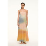 Staud Laurel Linen Dress Pastel Clouds