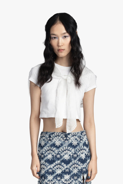 TEE SAILOR DECO TEE, WHITE Anna Sui