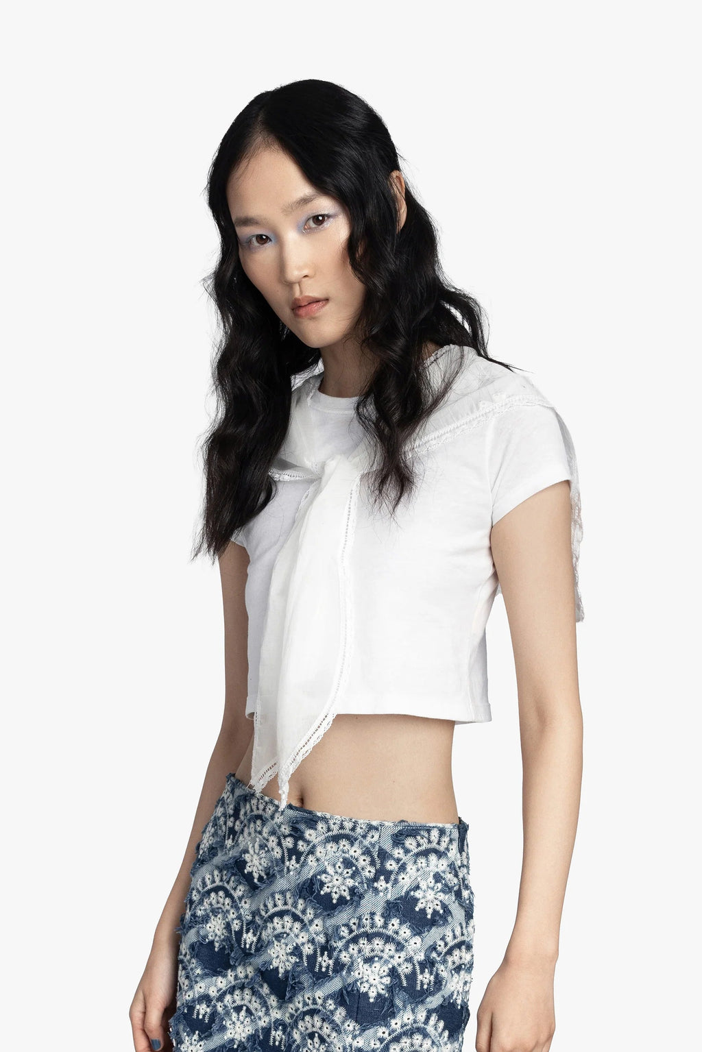 TEE SAILOR DECO TEE, WHITE Anna Sui