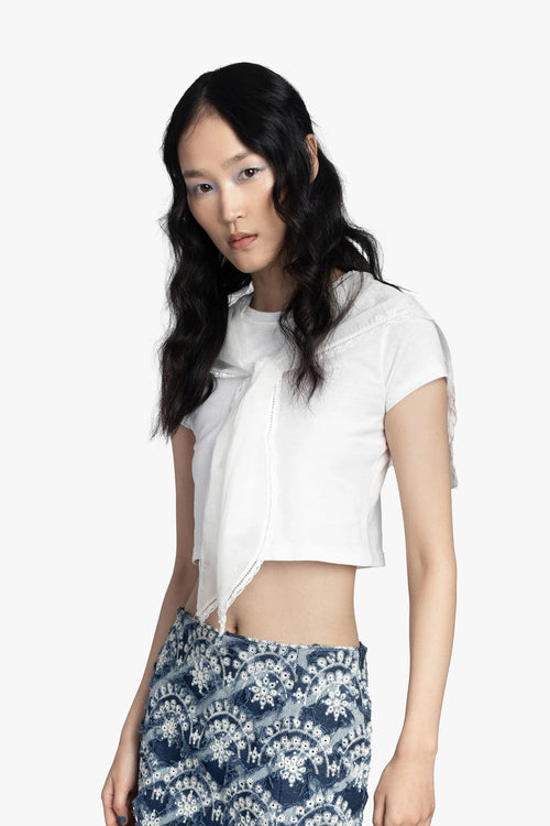 TEE SAILOR DECO TEE, WHITE Anna Sui