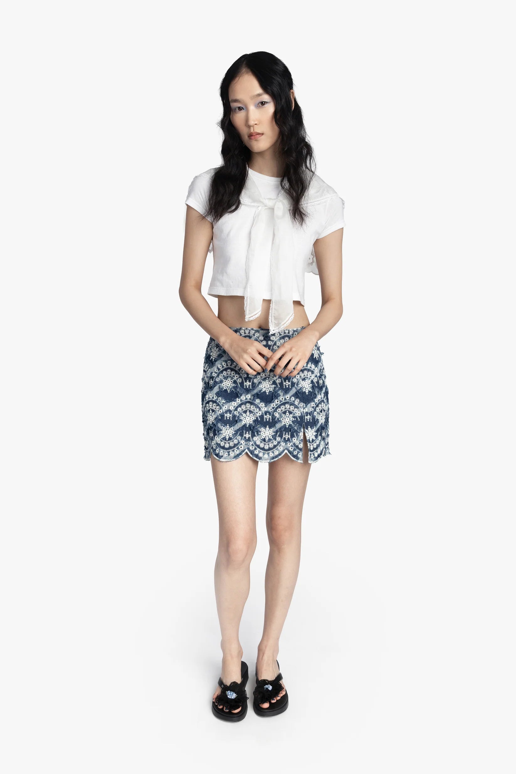 TEE SAILOR DECO TEE, WHITE Anna Sui