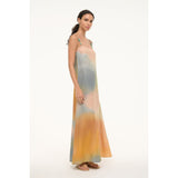 Staud Laurel Linen Dress Pastel Clouds