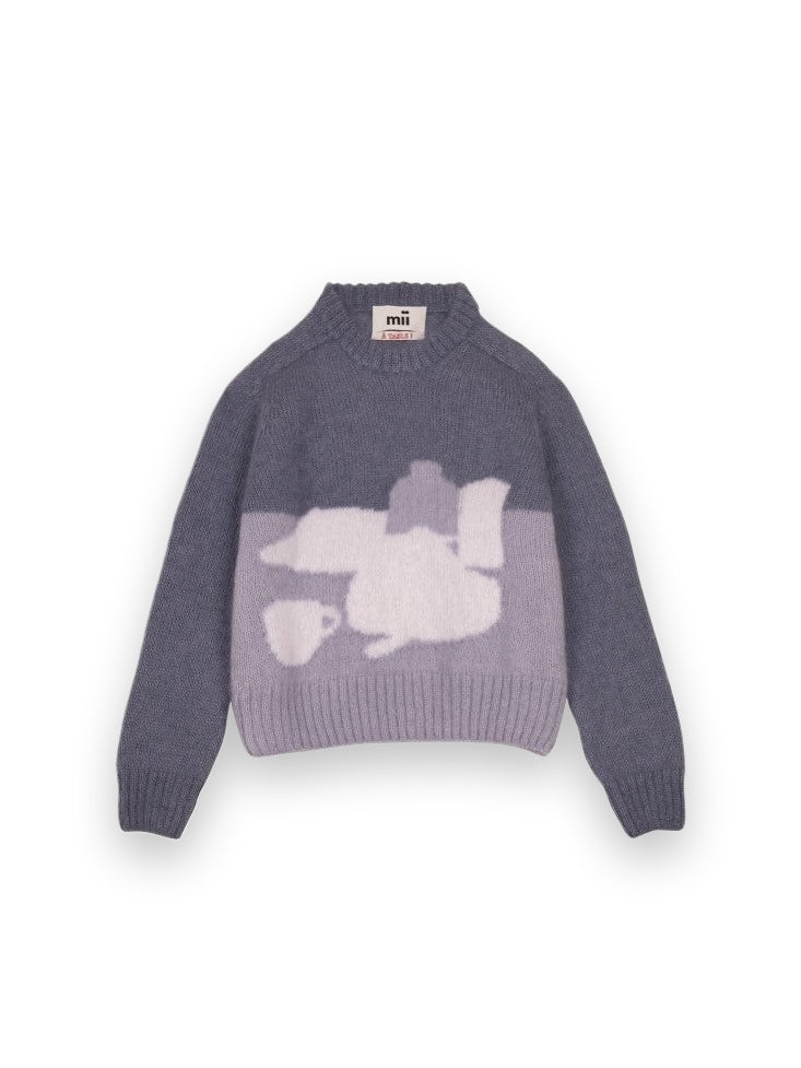 JAQUARD INTERSIA KNITTED JUMPER Mii