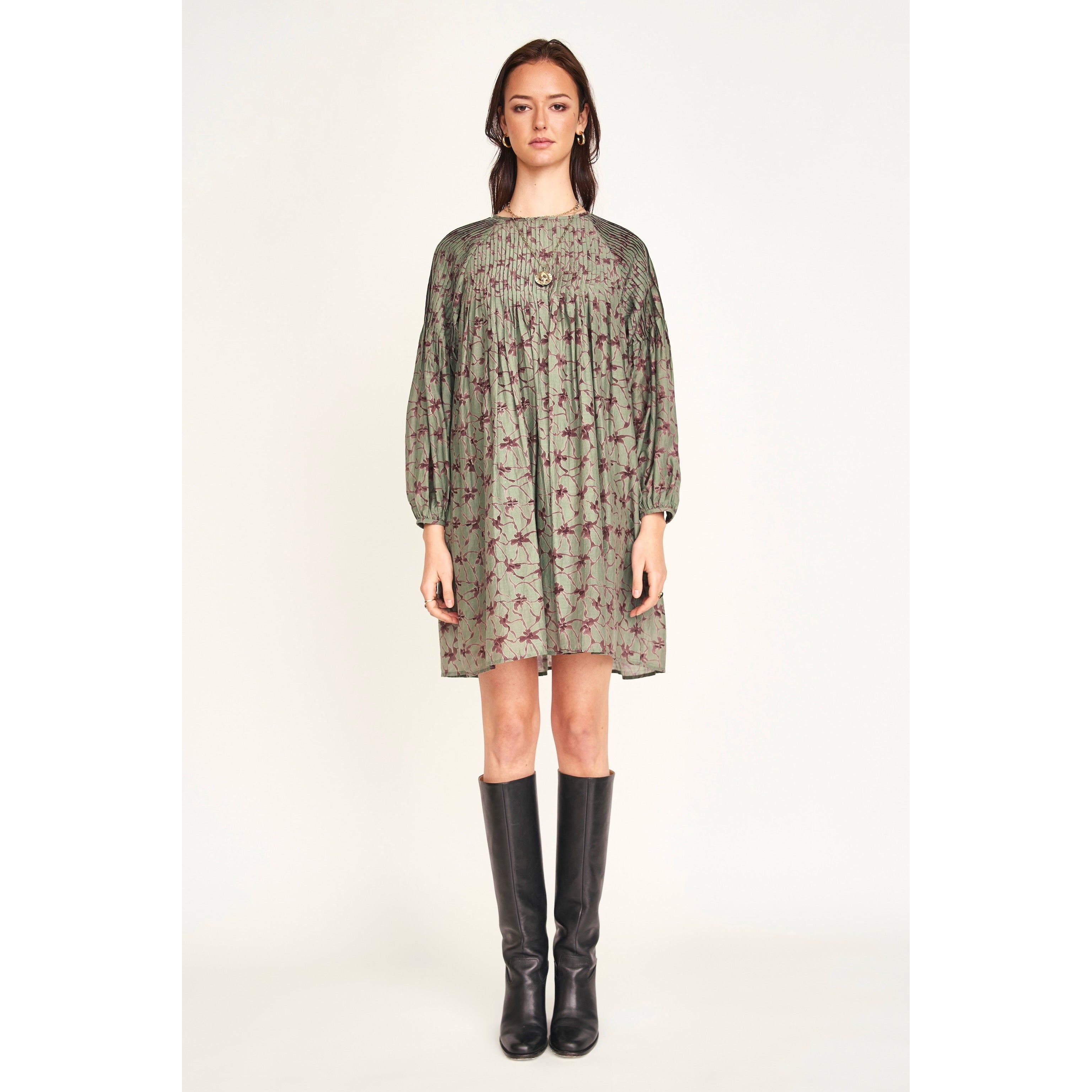 Kerala Dress in Shadow Kudzu