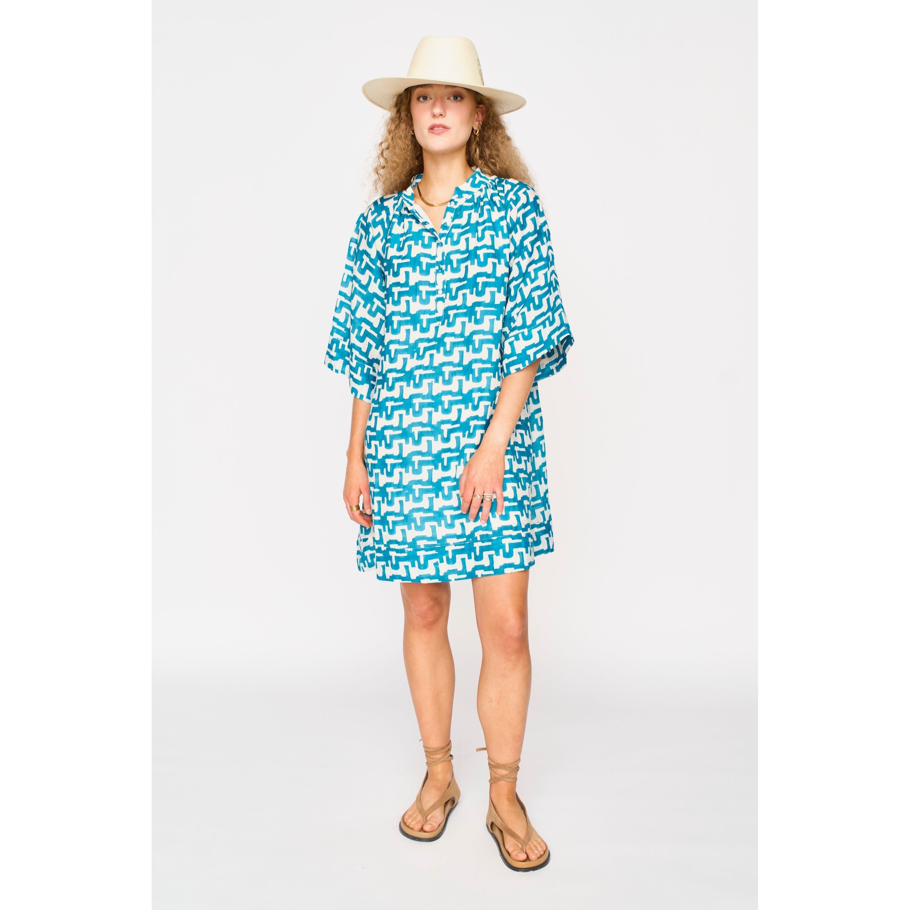 Faro Dress in Azure Popova MIRTH