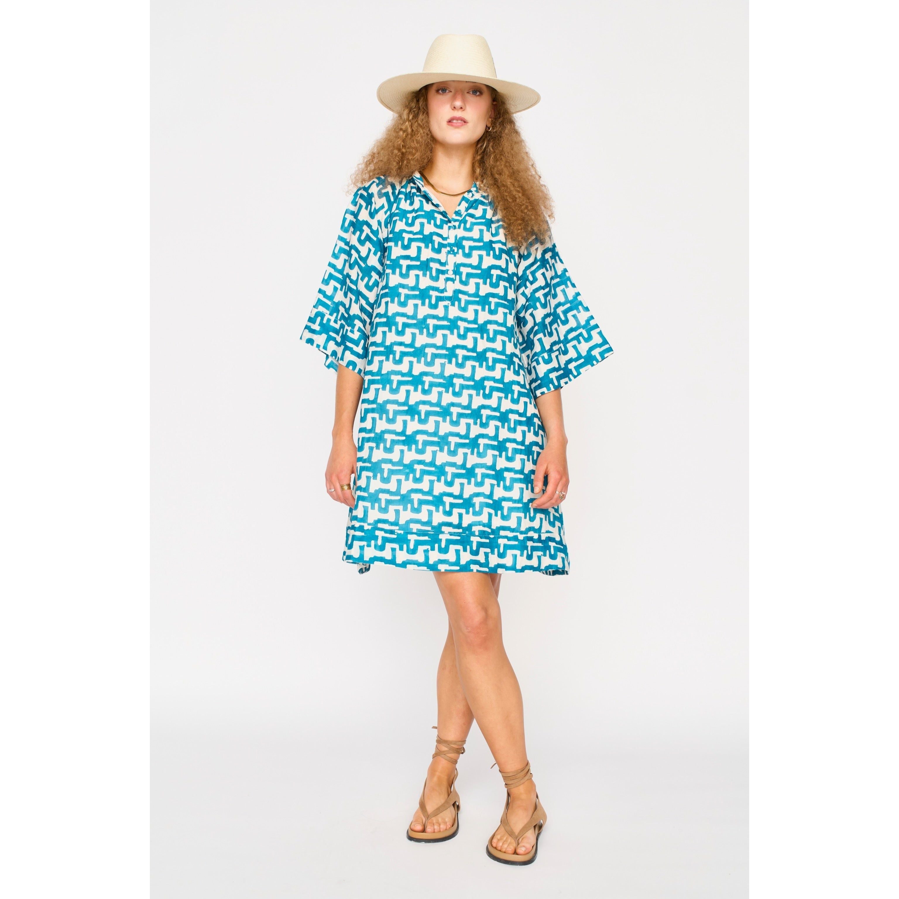 Faro Dress in Azure Popova MIRTH
