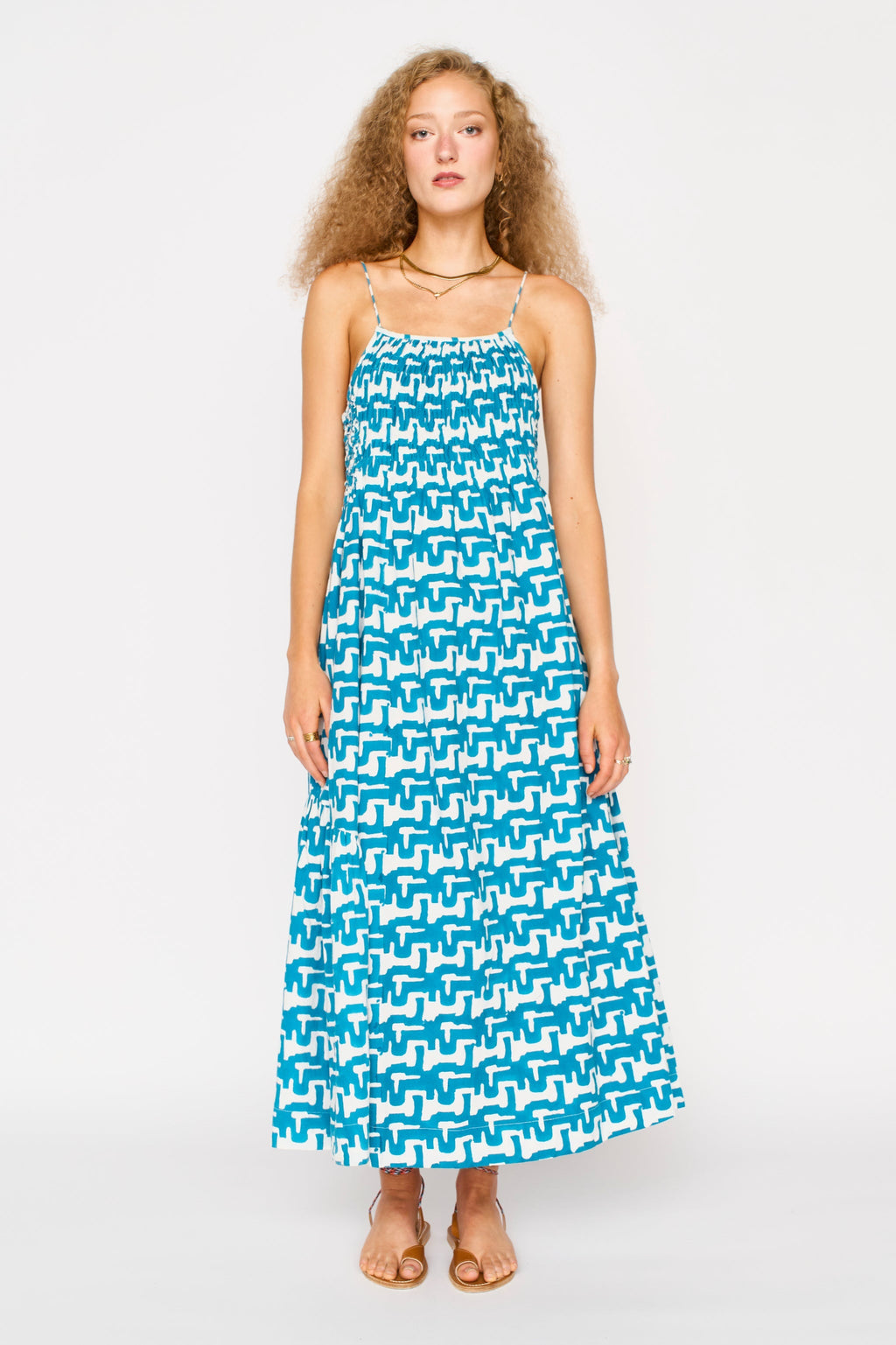 Janeiro Dress in Azure Popova MIRTH
