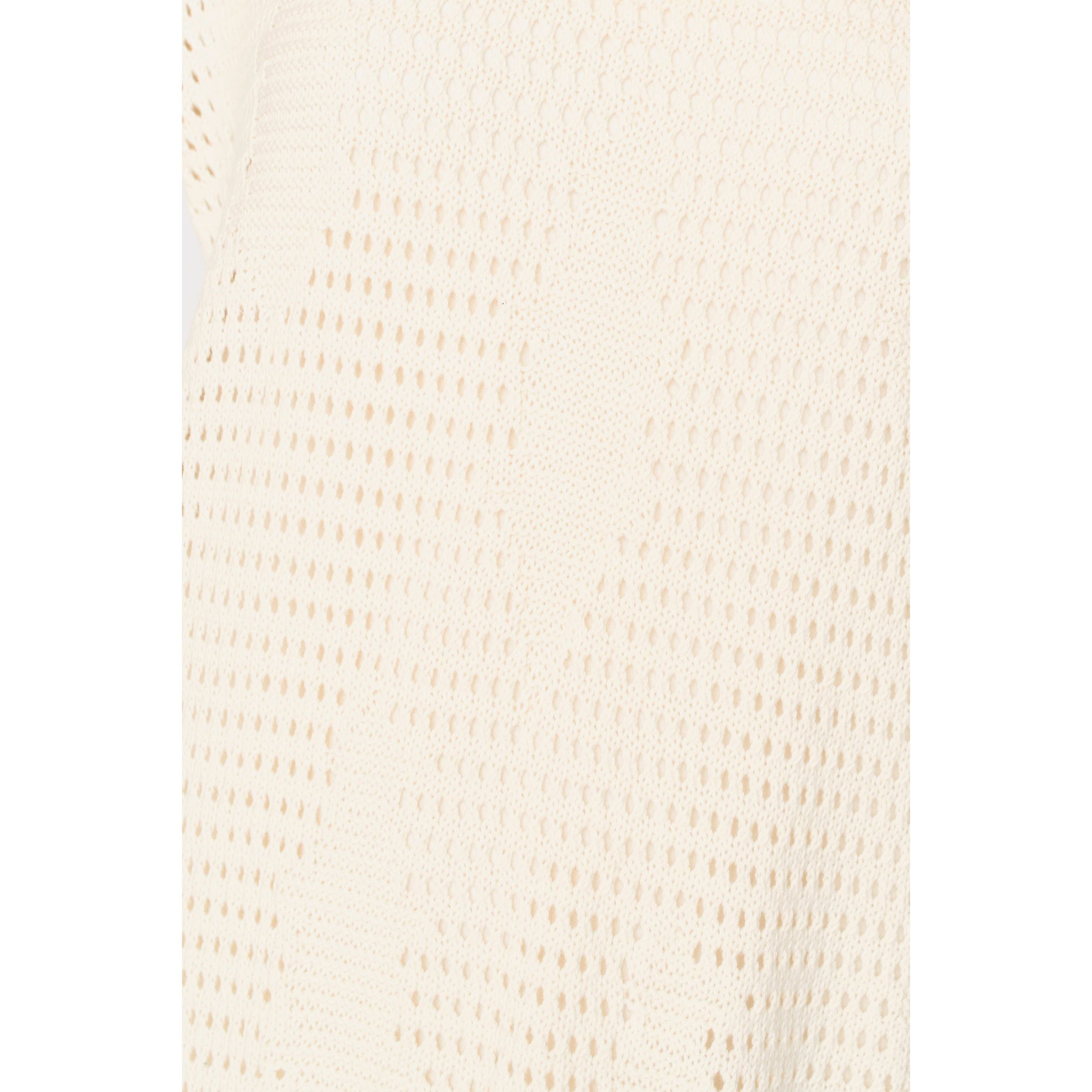 Madagascar Pointelle Dress in Bone MIRTH