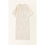 Madagascar Pointelle Dress in Bone MIRTH