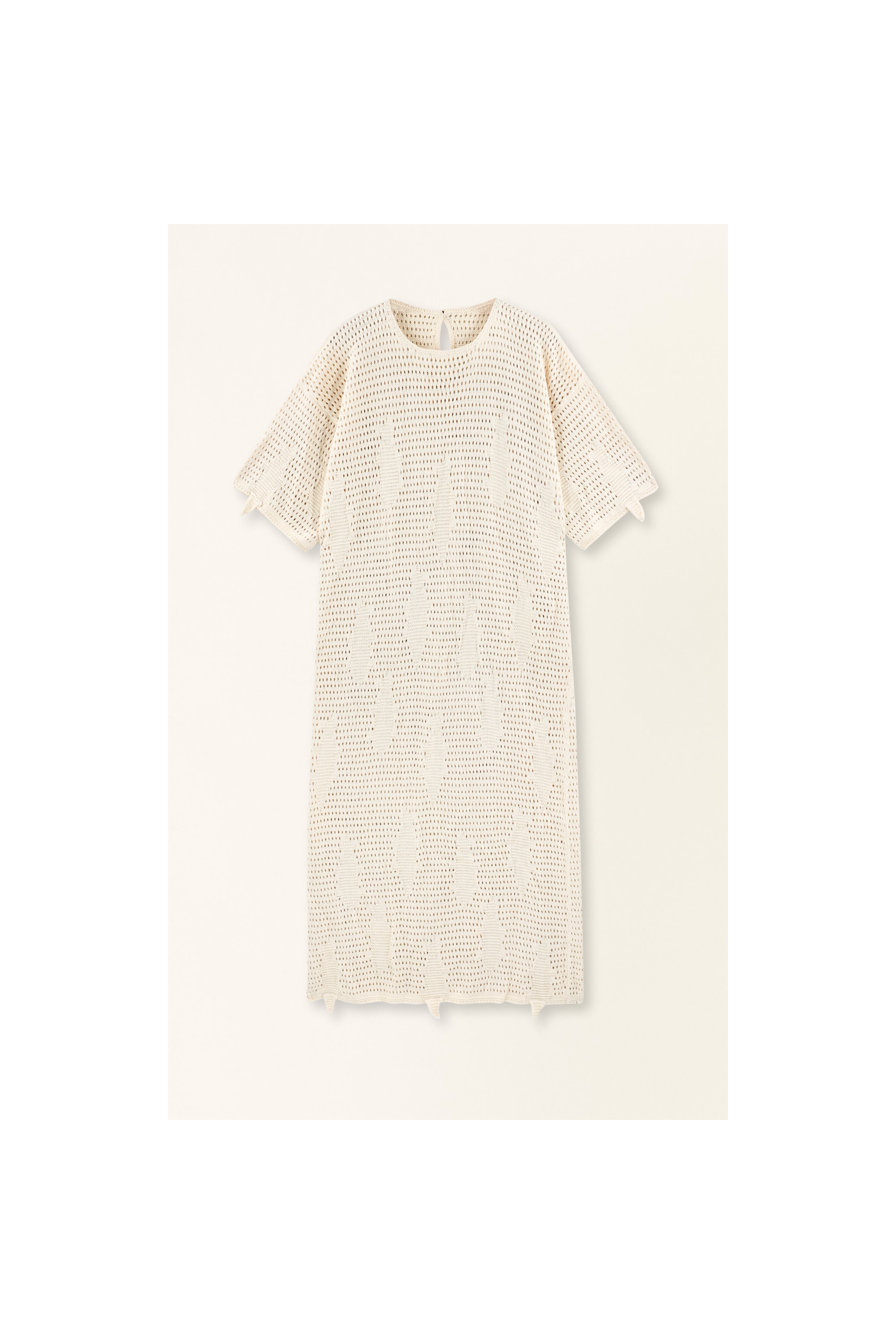 Madagascar Pointelle Dress in Bone MIRTH