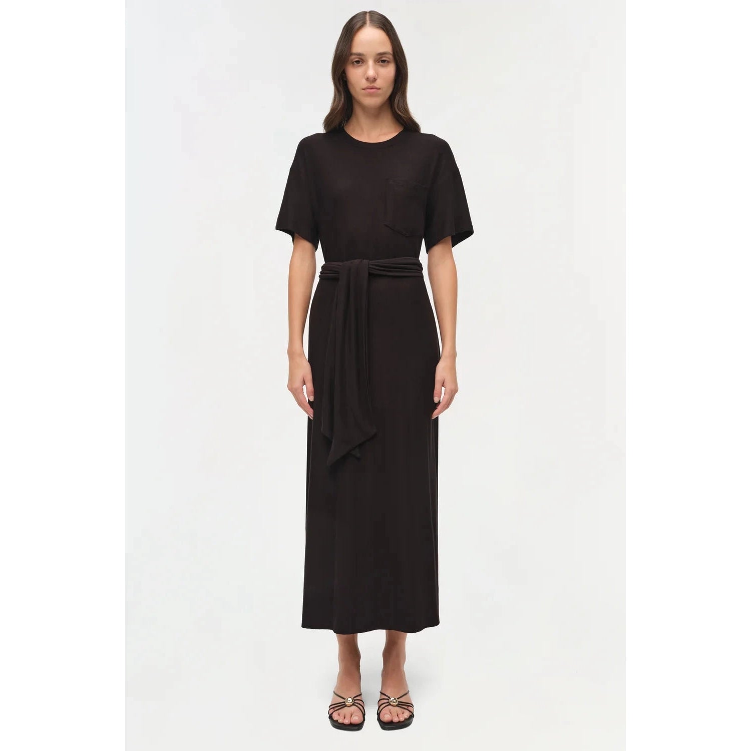 KASSIE T-SHIRT DRESS WITH TIE Simkhai