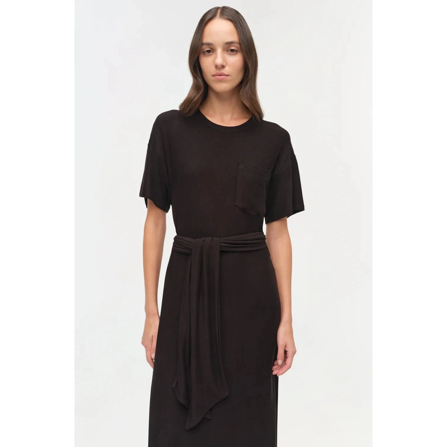 KASSIE T-SHIRT DRESS WITH TIE Simkhai