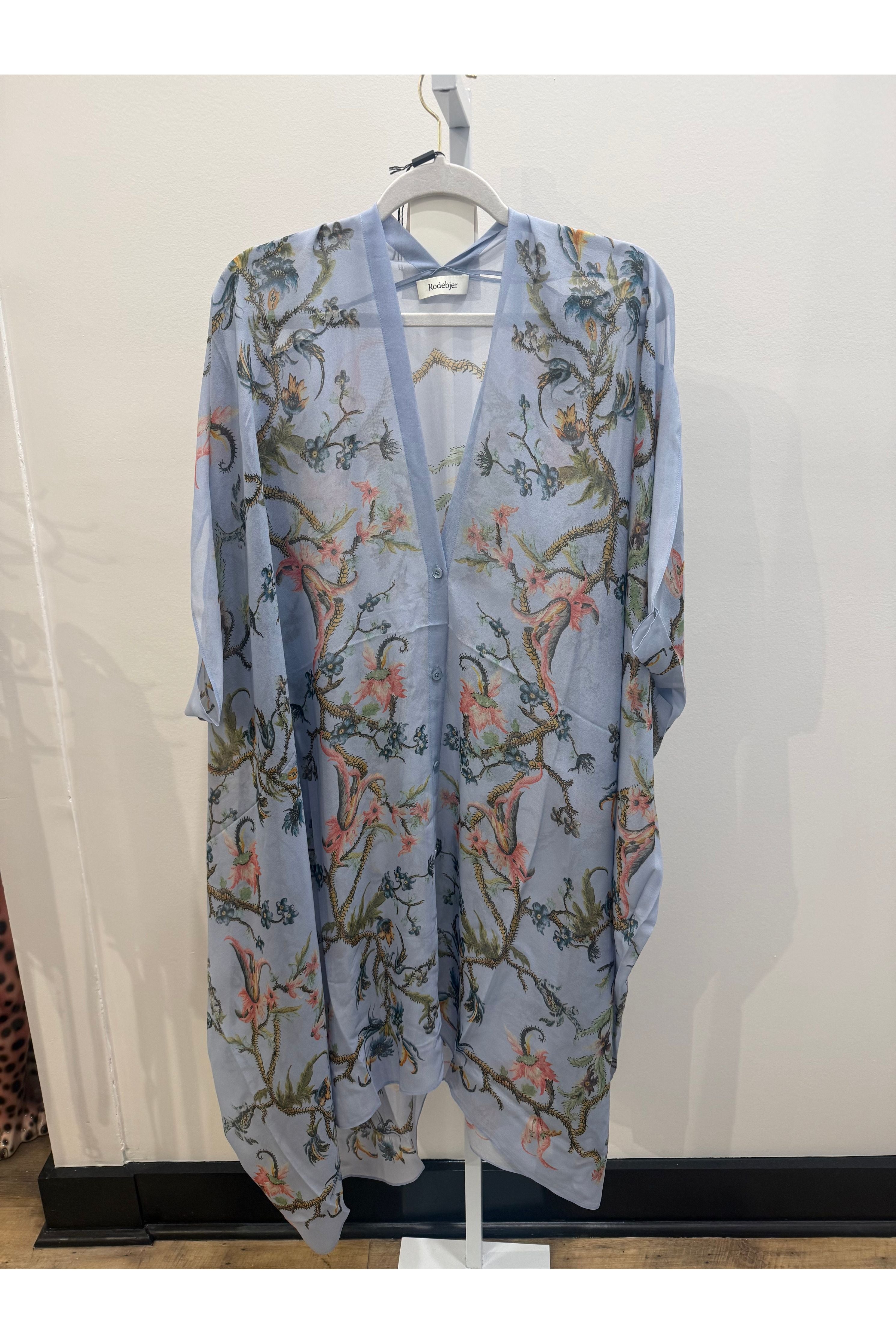 The Agave trailing silk caftan Rodebjer