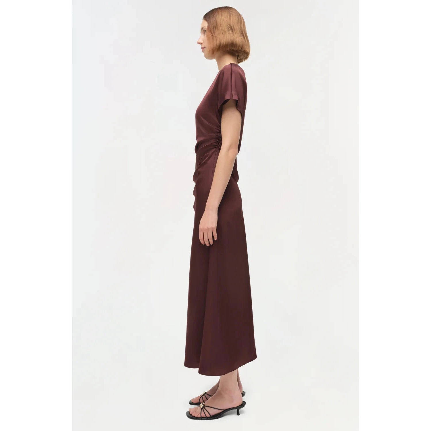 MARABELLA DRAPED MIDI DRESS Simkhai