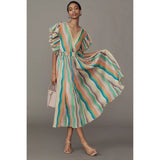 Hope for Flowers Goddess Dress Wavy Stripes