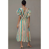Hope for Flowers Goddess Dress Wavy Stripes