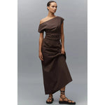 Dark Gray Marle Costa Dress Chocolate