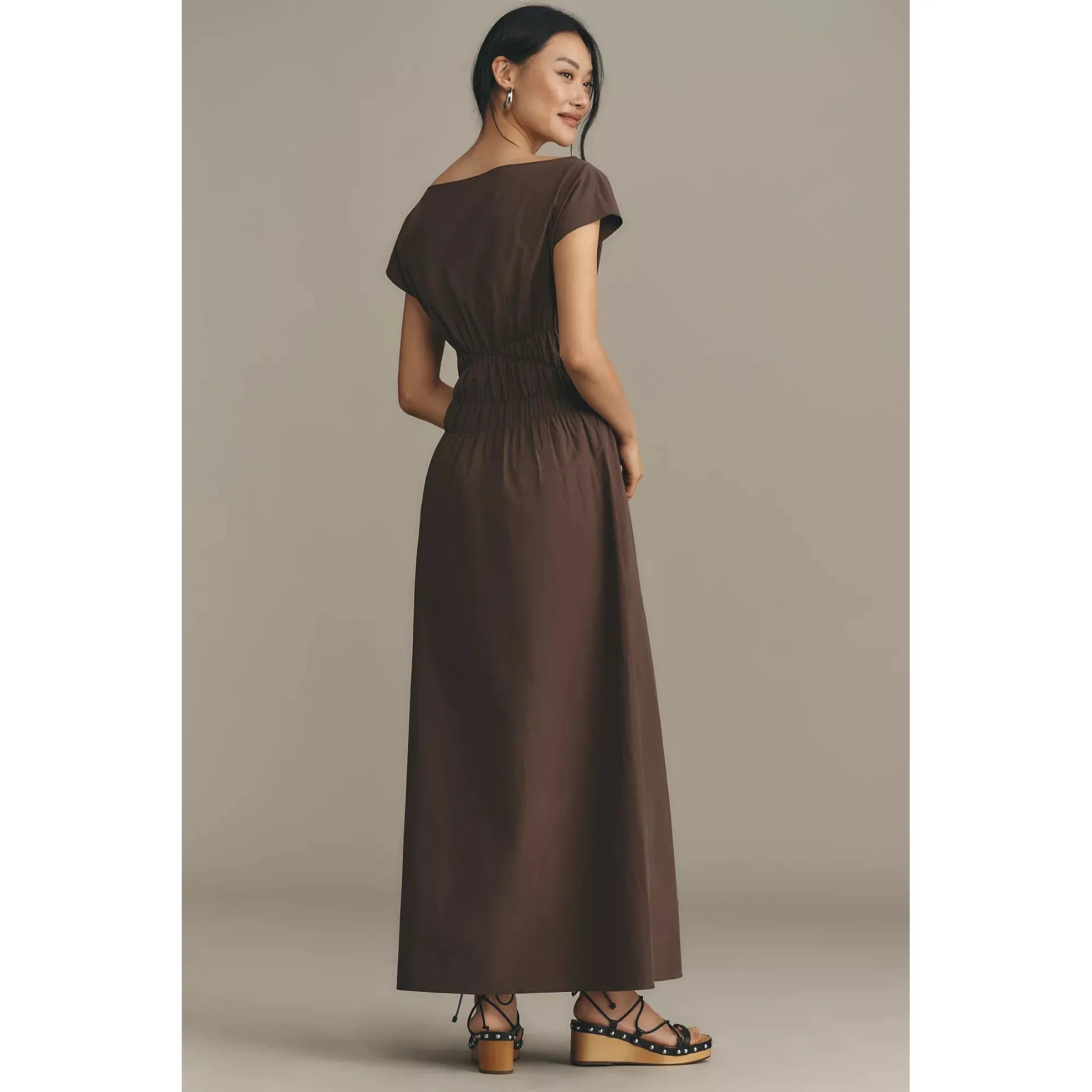 Rosy Brown Marle Costa Dress Chocolate
