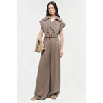 White Smoke Haydin Linen Cargo Pant