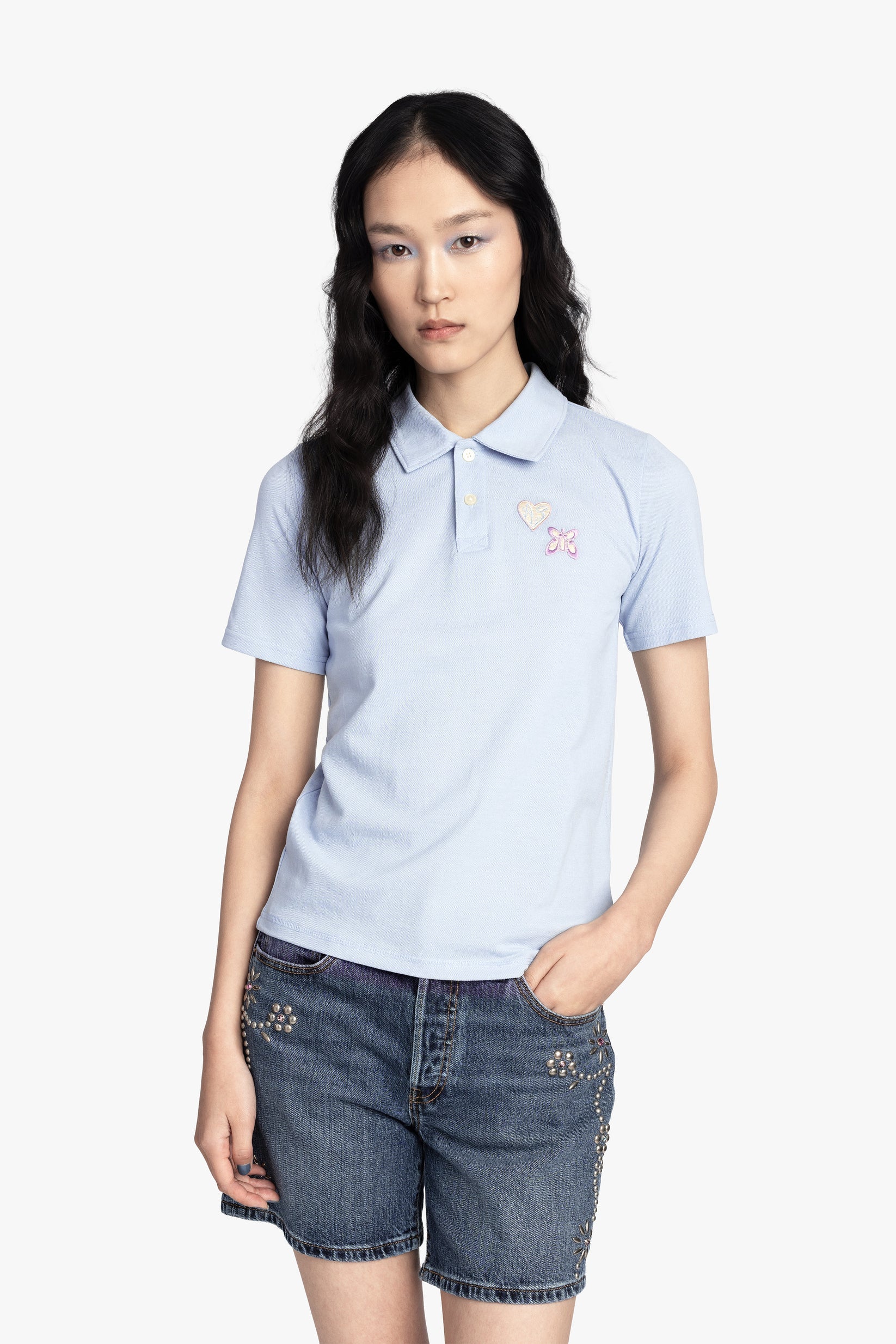 Patch Polo Tee Anna Sui