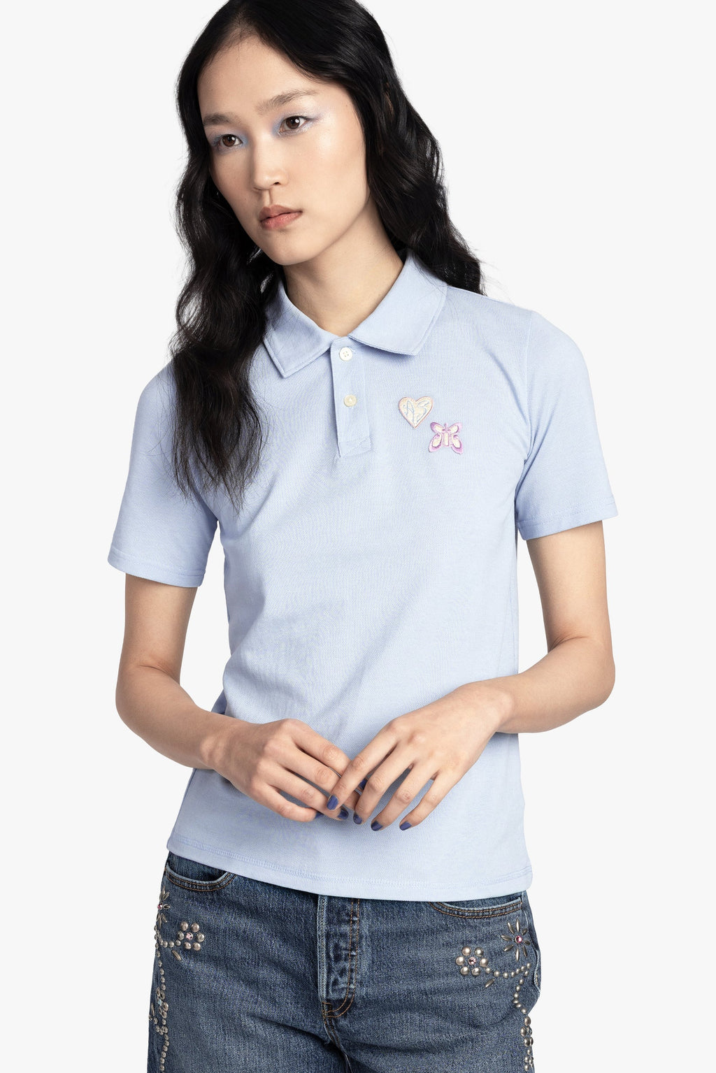 Patch Polo Tee Anna Sui