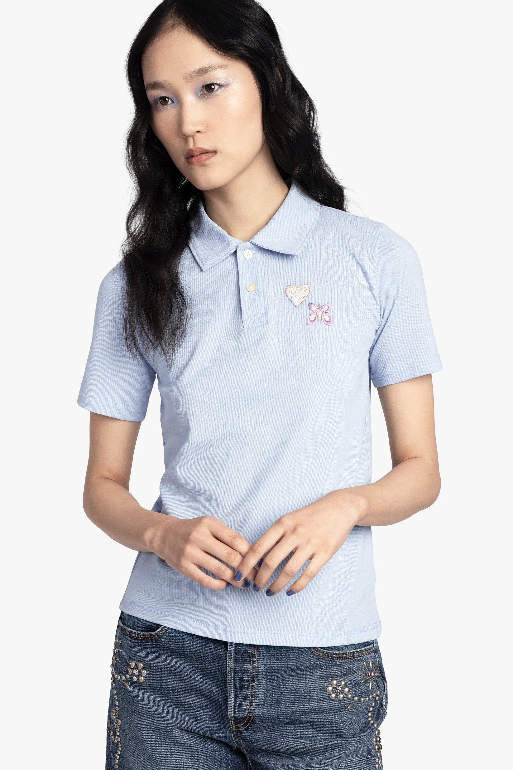Patch Polo Tee Anna Sui
