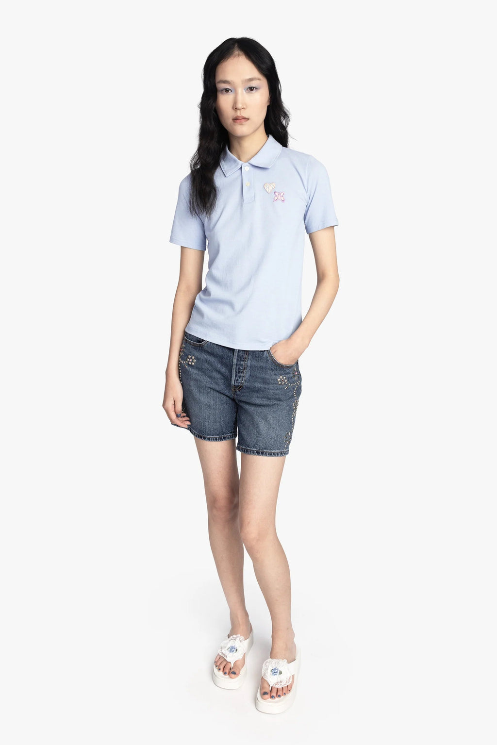Patch Polo Tee Anna Sui