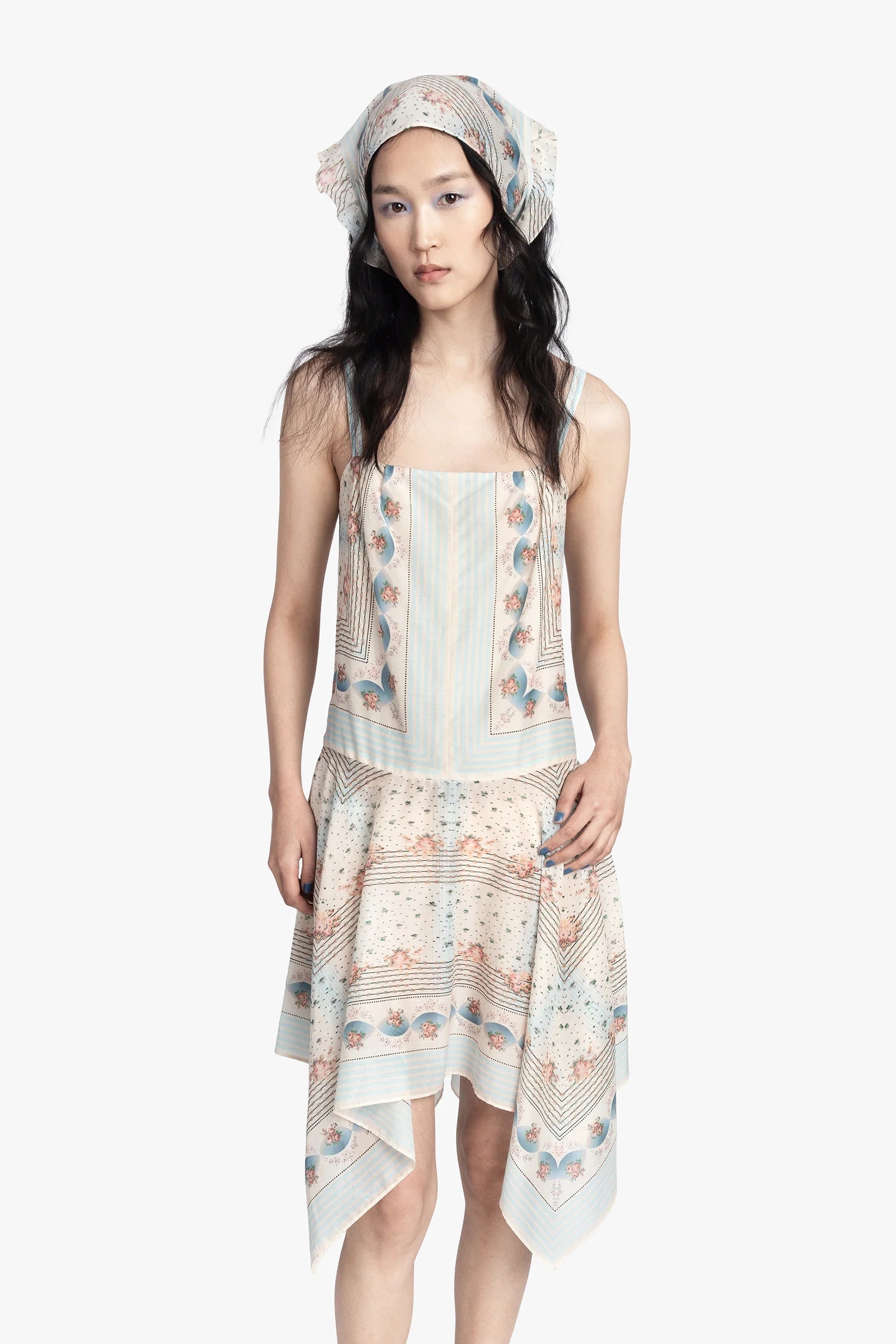 Heritage Scarf Print Dress Anna Sui