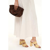 Staud Skylar Heel Natural Raffia
