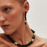 Edith Earrings (Black/Silver) Heaven Mayhem