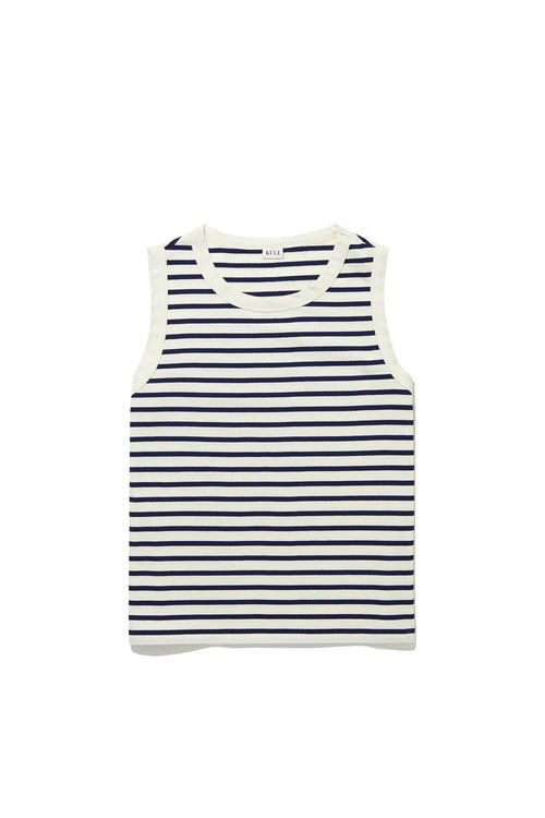 The Tank Cream/Navy Kule