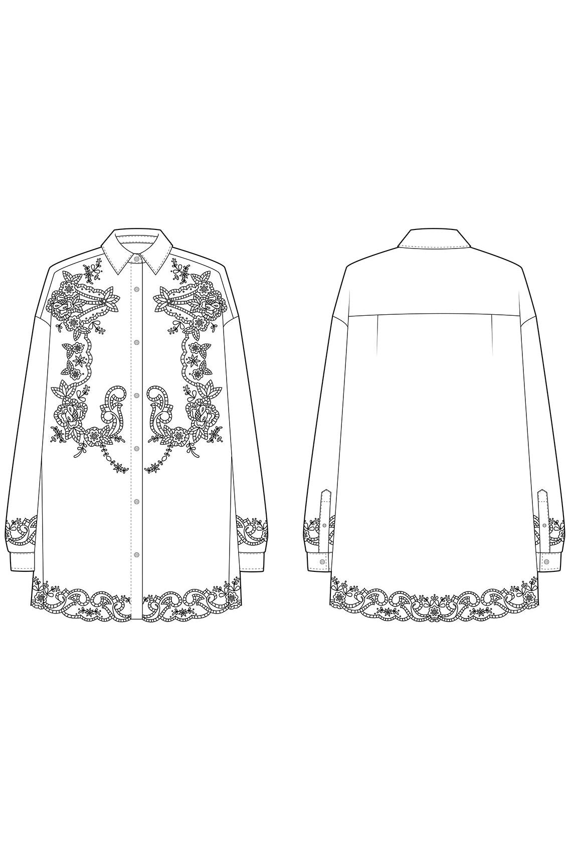 JAYME EMBROIDERED SHIRT ESSENTIEL ANTWERP