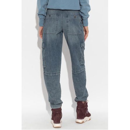 Light Gray Isabel Marant Nayla Pants Faded Blue