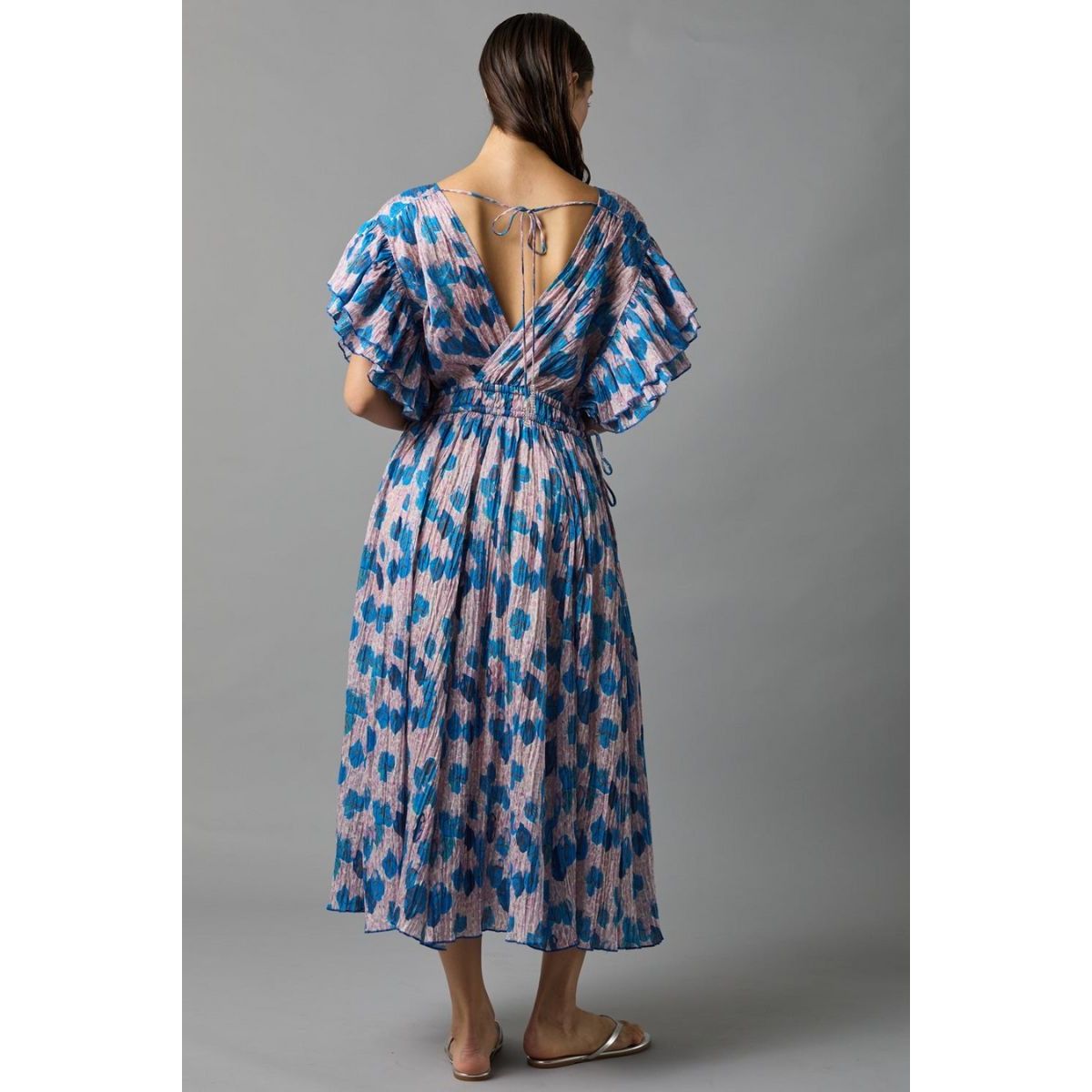 Hope for Flowers Goddess Dress Blue Dufy Leaves