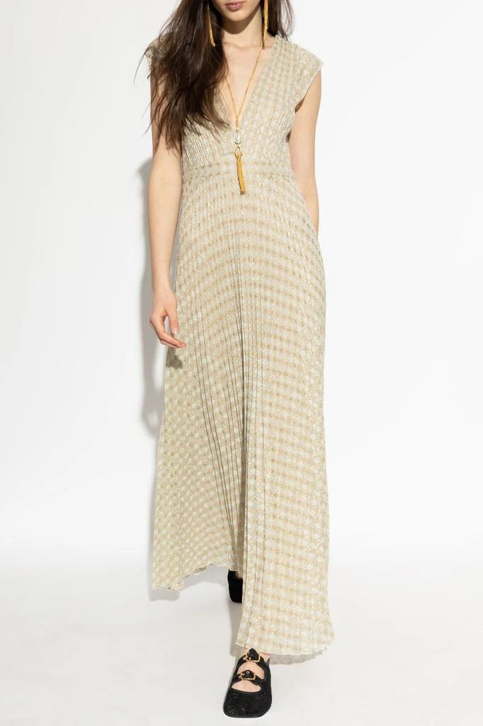 Pleated dress in diamond jersey forte_forte
