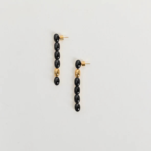 Edith Earrings (Black/Gold) Heaven Mayhem