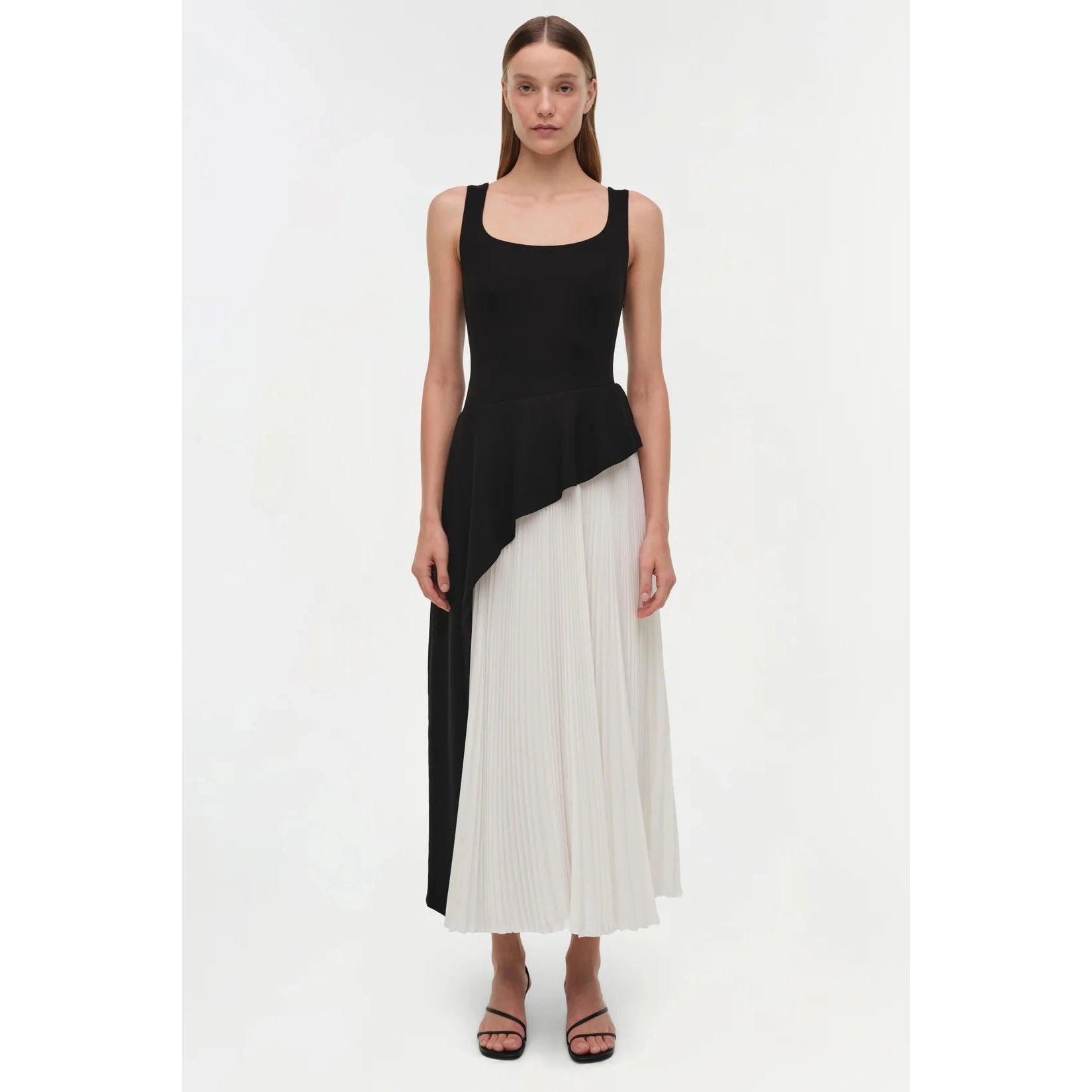 Zayla Pleated Midi Dress Simkhai