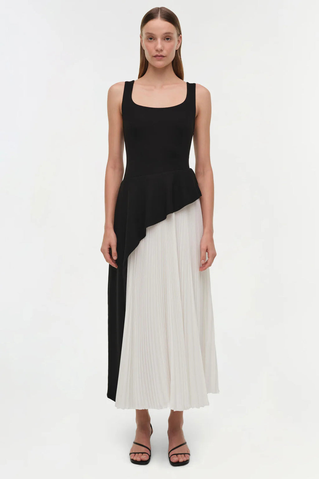Zayla Pleated Midi Dress Simkhai