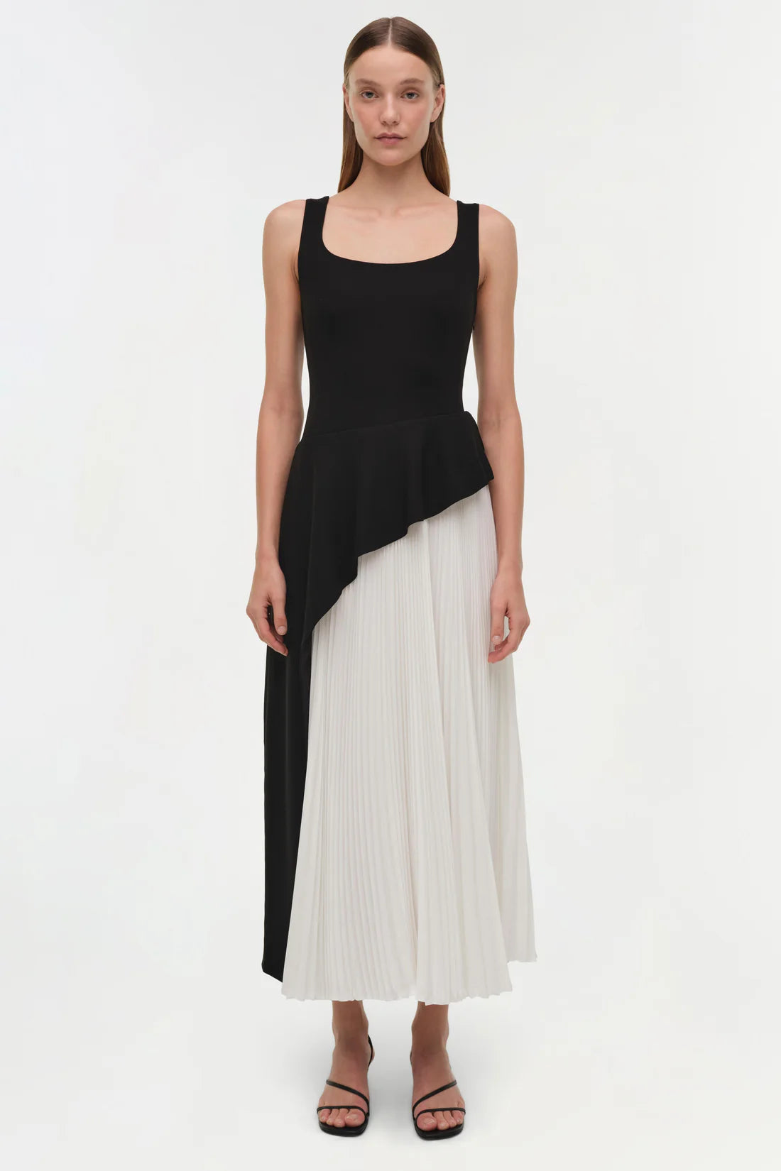 Zayla Pleated Midi Dress Simkhai