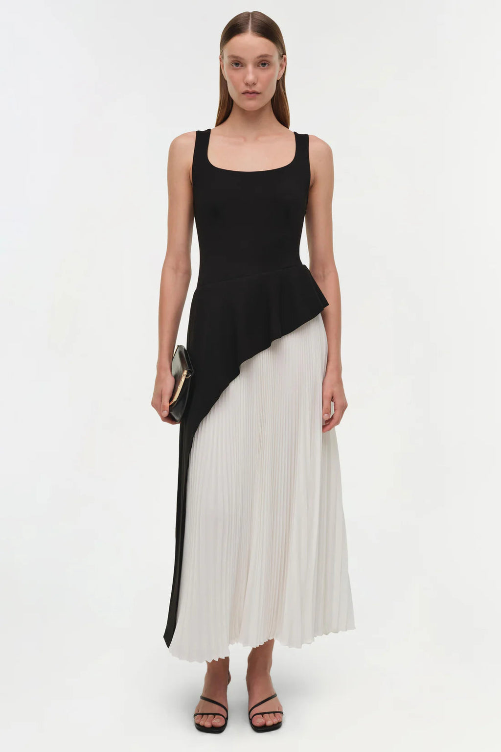 Zayla Pleated Midi Dress Simkhai