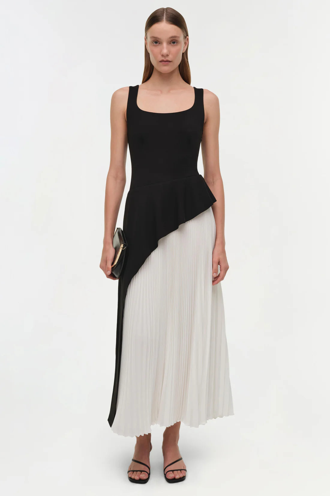 Zayla Pleated Midi Dress Simkhai