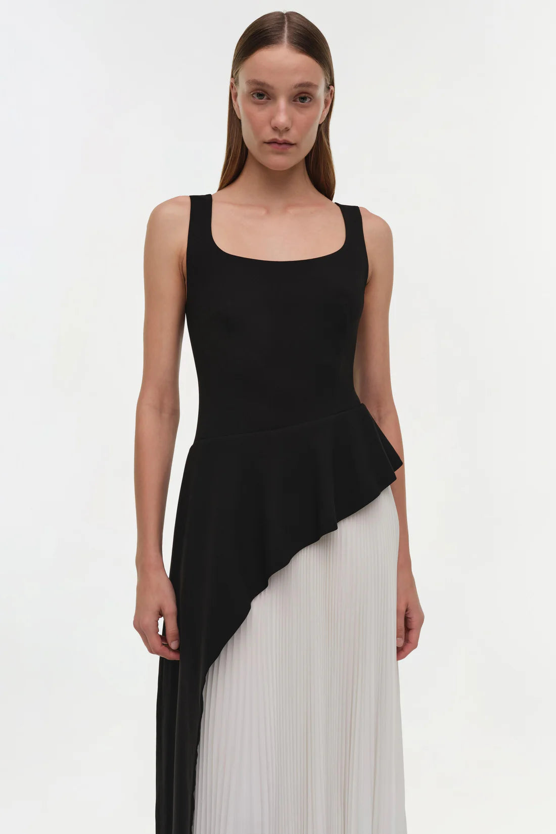 Zayla Pleated Midi Dress Simkhai