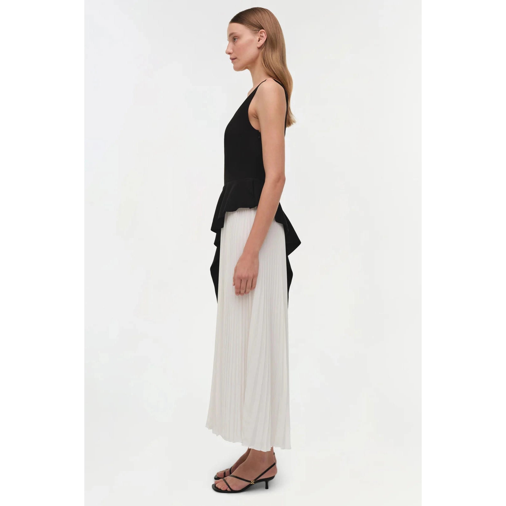 Zayla Pleated Midi Dress Simkhai