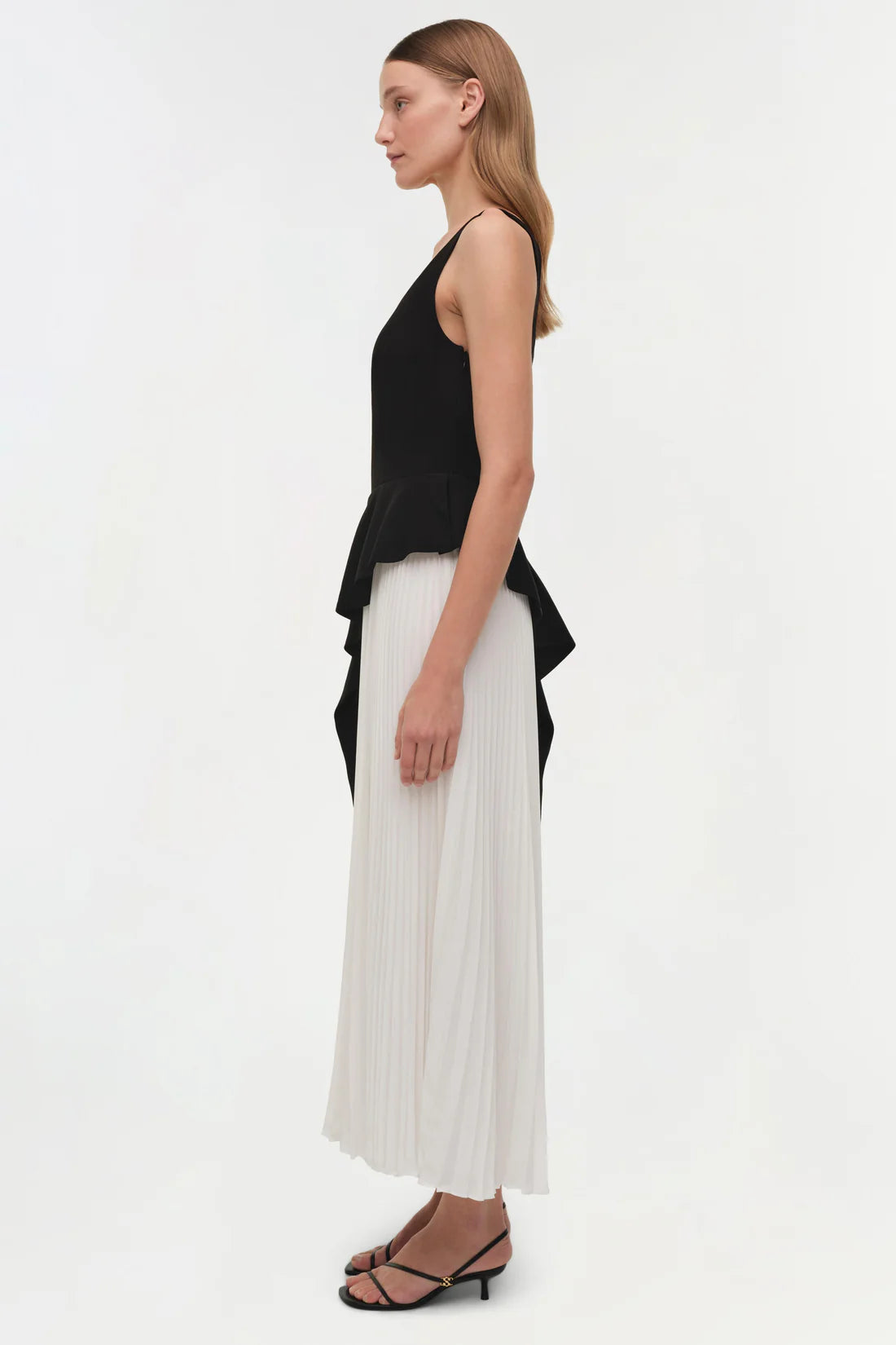 Zayla Pleated Midi Dress Simkhai