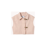 Forte Forte Chic Cotton Linen  Hook Vest Pesco